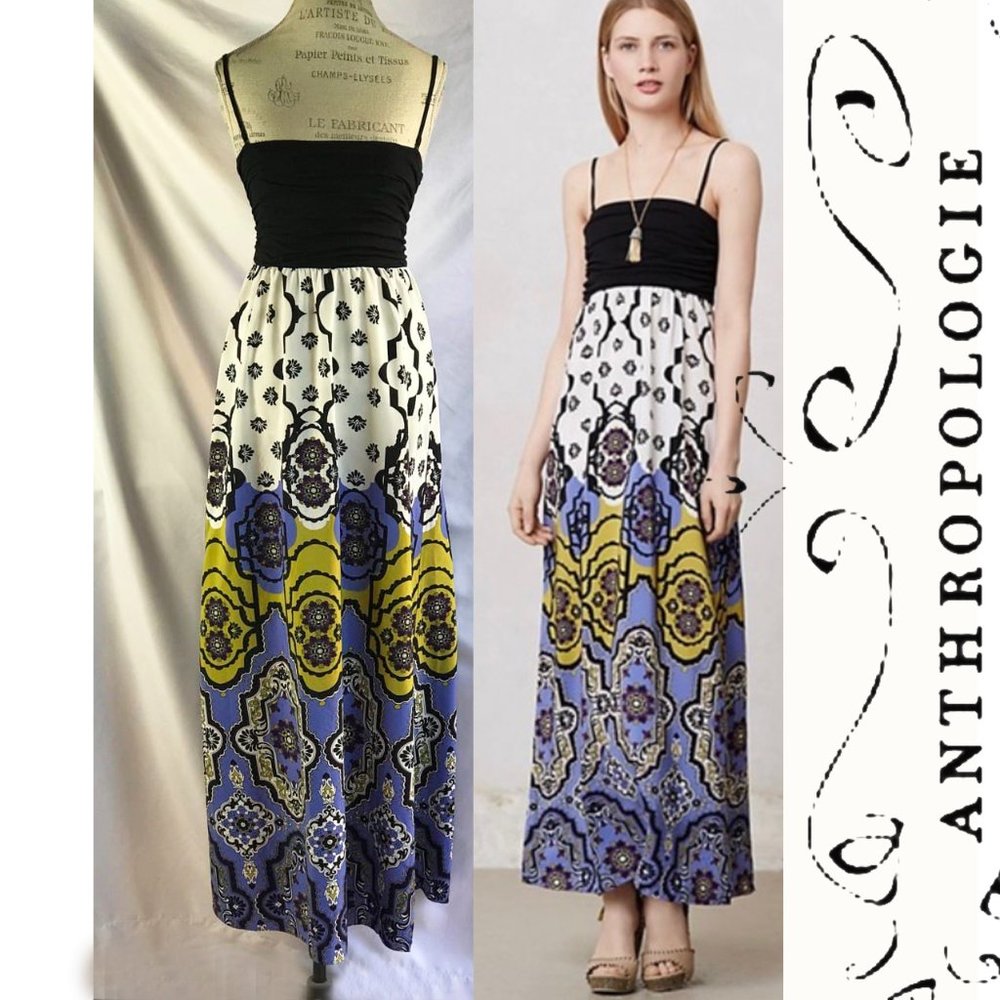 Anthropologie Lilka Mendocino Maxi Fun Beach Dress